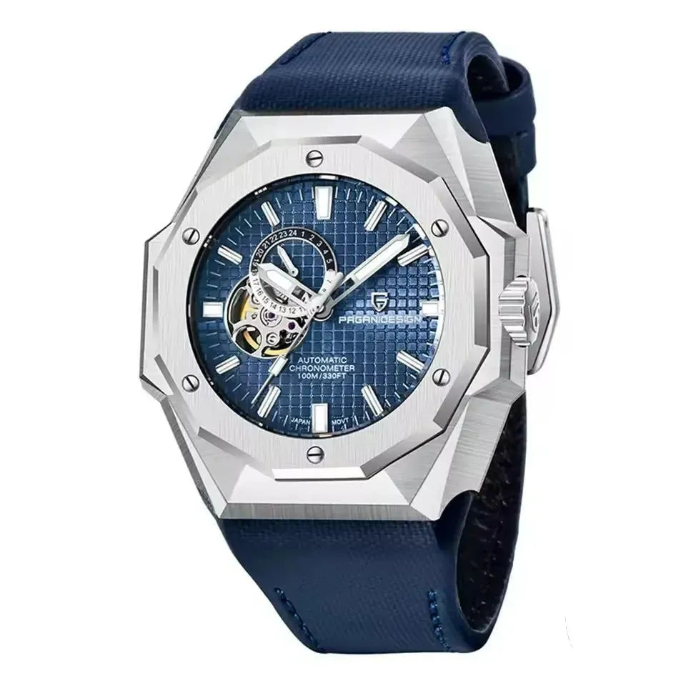 Relógio Automático Prata Azul Royal | URBANO'S