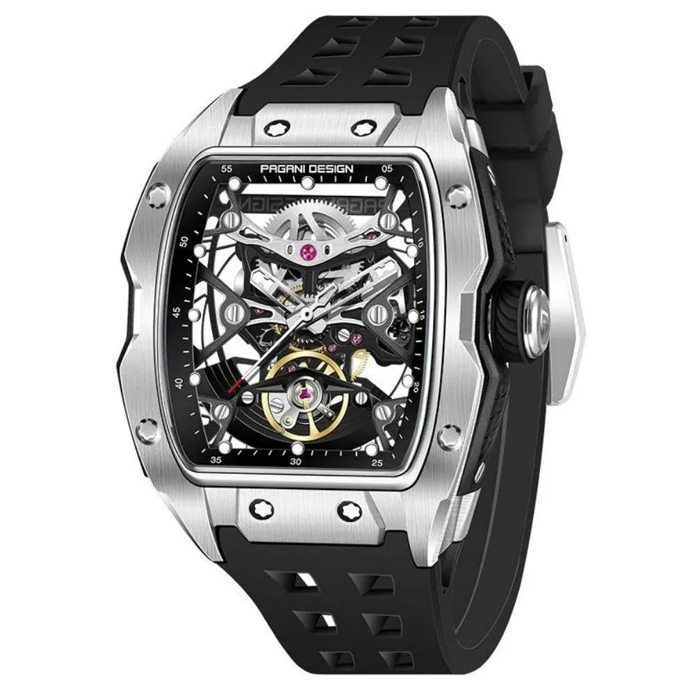 Relógio Automático Prata Spectra Tourbillon | URBANO'S