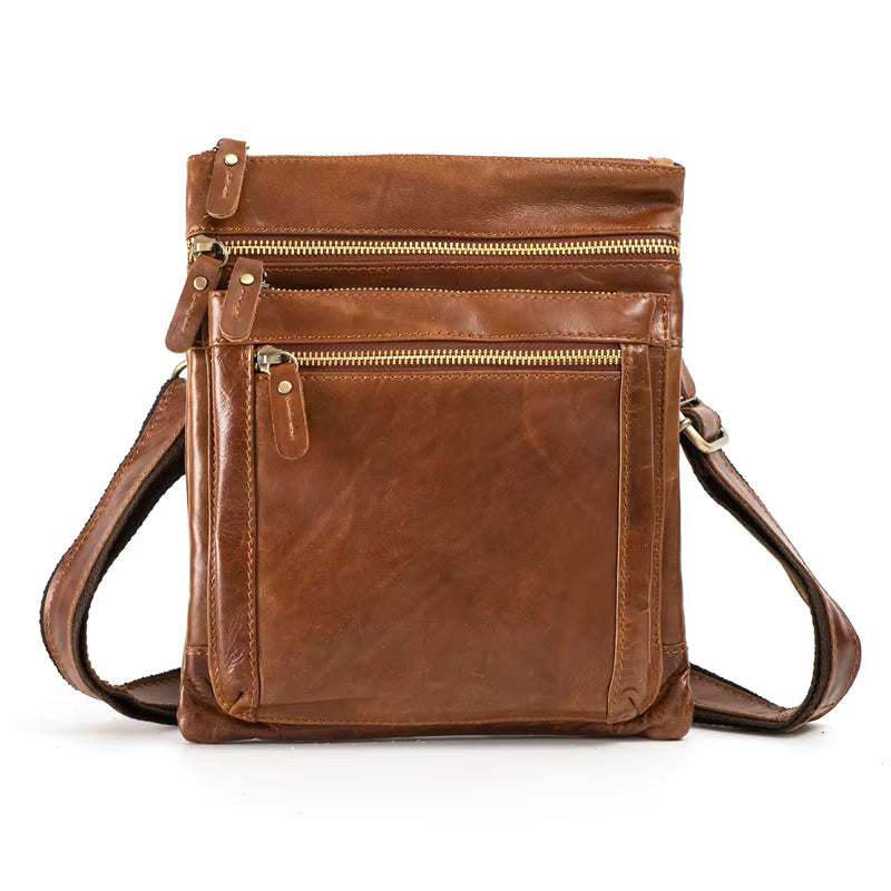 Shoulder Bag em Couro Legítimo Vicenza Marrom | URBANO'S