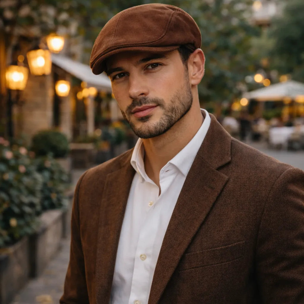 Boina Masculina em Camurça Suede | URBANO'S