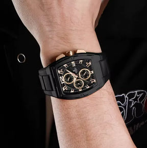 Relógio Cronógrafo Preto Dourado Force Air | URBANO'S