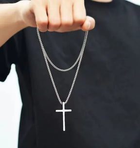 Corrente Masculina Silver Cross | URBANO'S