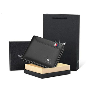 Carteira Masculina Slim em Couro Preto Bari | URBANO'S
