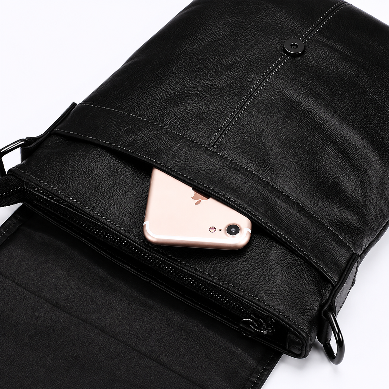 Shoulder Bag Masculina Chicago Preta | URBANO'S