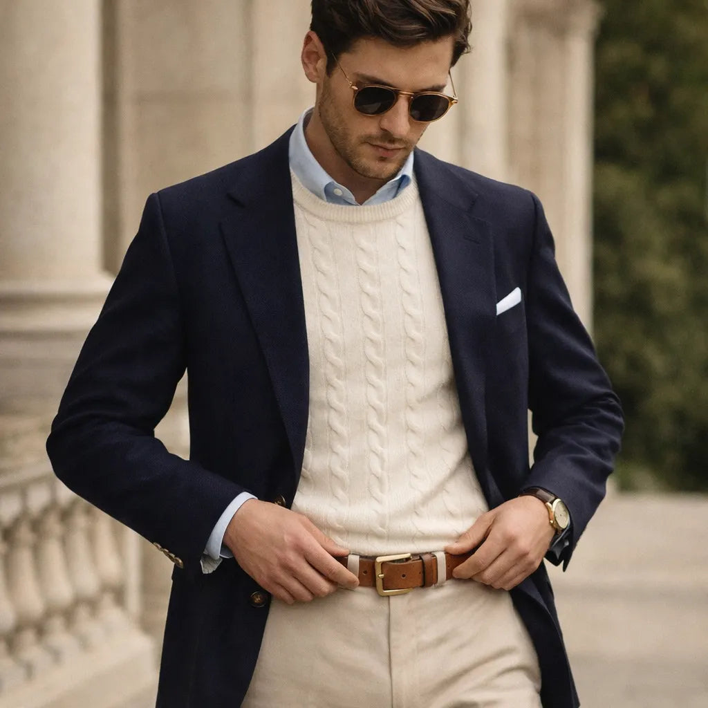 Cinto Masculino Modeno Cáqui | URBANO'S