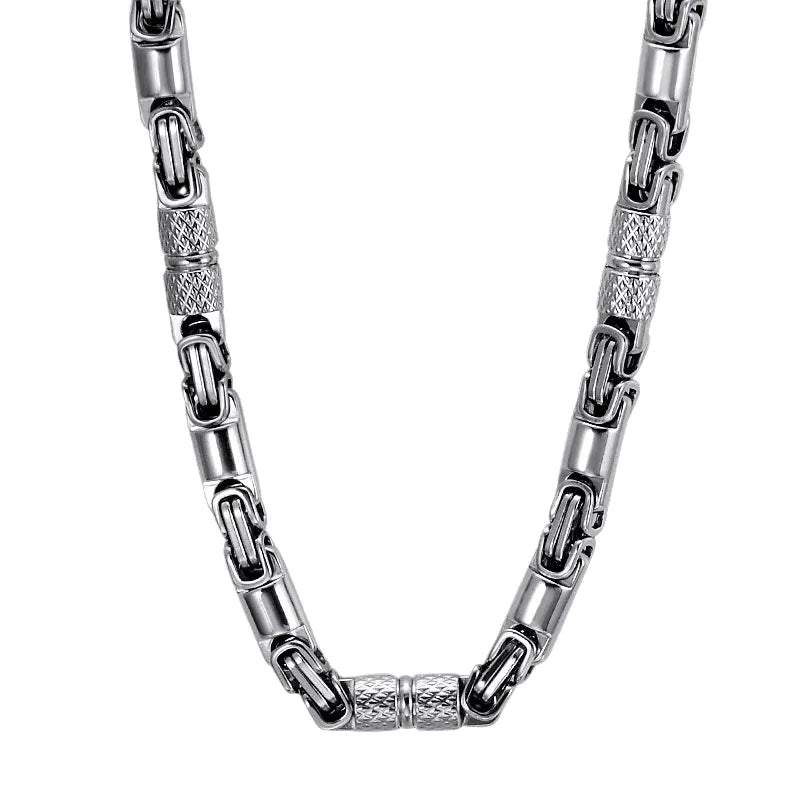 Corrente Masculina Bizantin Prata | URBANO'S