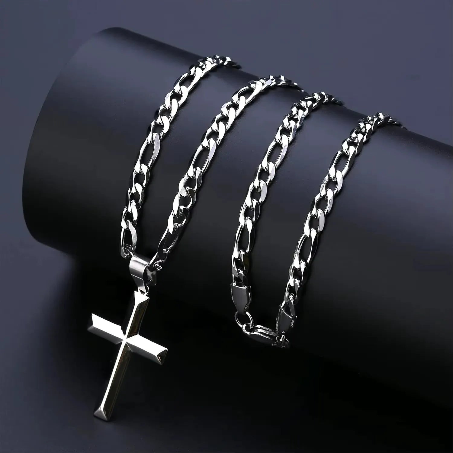 Corrente Masculina Silver Cross Cuban | URBANO'S