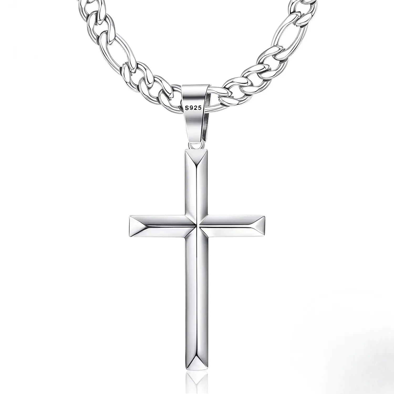 Corrente Masculina Silver Cross Cuban | URBANO'S