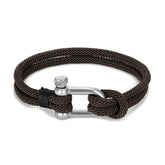 Pulseira Masculina em Aço com Corda Trançada Nauter | URBANO'S