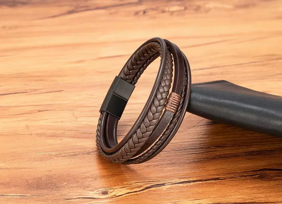 Pulseira Masculina Forge Marrom | URBANO'S