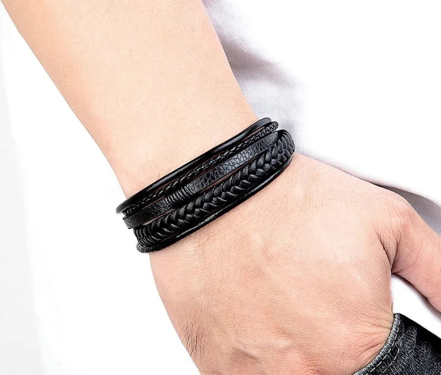 Pulseira Masculina Forge Preta | URBANO'S