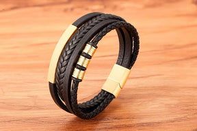 Pulseira Masculina Trivo Dourado | URBANO'S