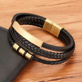 Pulseira Masculina Trivo Dourado | URBANO'S
