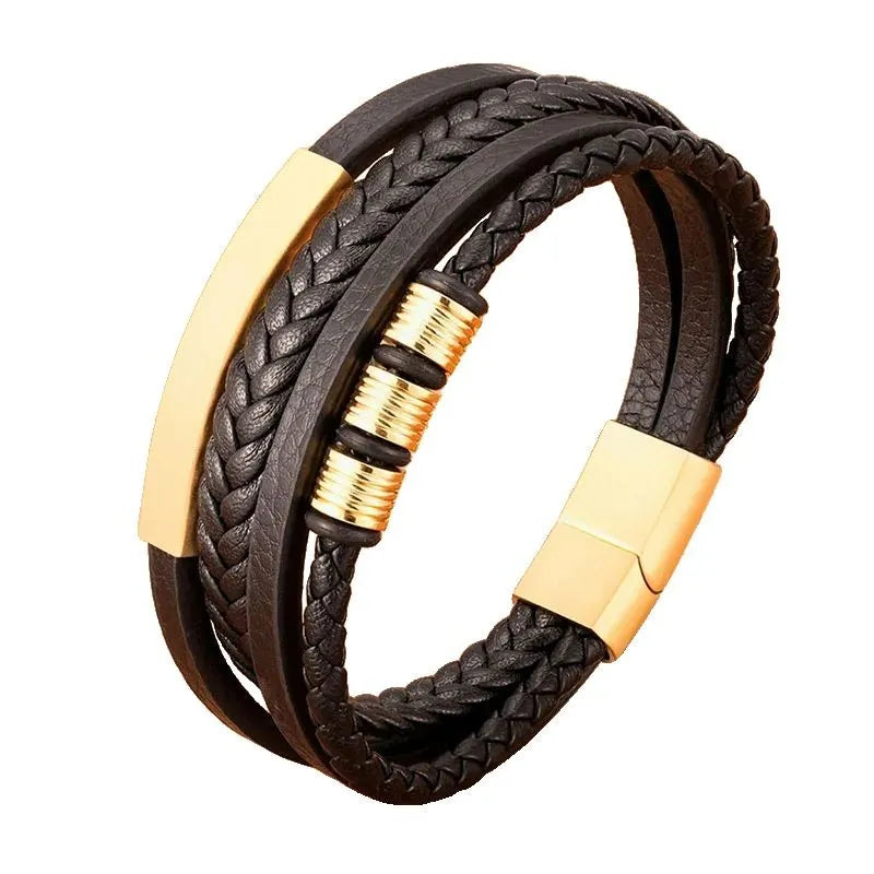 Pulseira Masculina Trivo Dourado | URBANO'S