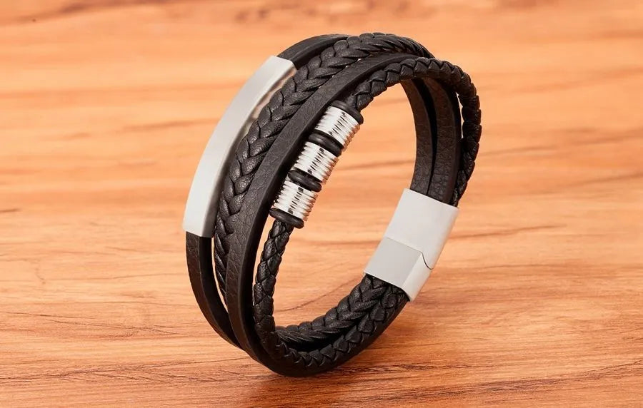 Pulseira Masculina Trivo Prata | URBANO'S