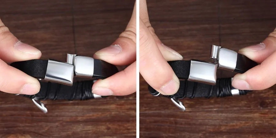 Pulseira Masculina Trivo Prata | URBANO'S