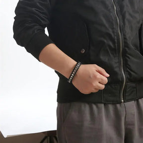 Pulseira Masculina Stinger Prata | URBANO'S