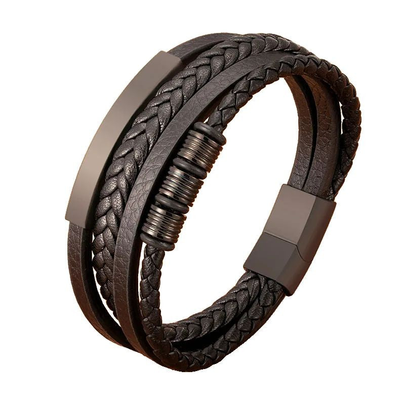 Pulseira Masculina Trivo Preto | URBANO'S