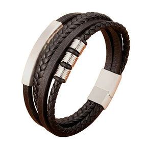 Pulseira Masculina Trivo Prata | URBANO'S
