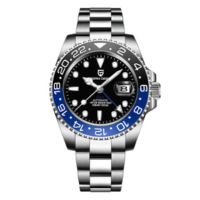 Relógio Automático Preto Azul GMT Date | URBANO'S