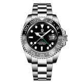 Relógio Automático Preto Cinza GMT Date | URBANO'S