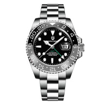 Relógio Automático Preto Cinza GMT Date | URBANO'S
