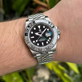 Relógio Automático Preto Cinza GMT Date Jubilee | URBANO'S