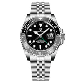 Relógio Automático Preto Cinza GMT Date Jubilee | URBANO'S