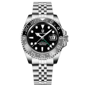 Relógio Automático Preto Cinza GMT Date Jubilee | URBANO'S