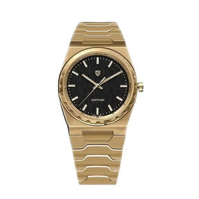 Relógio Quartzo Ultra Slim VLX Dourado Preto | URBANO'S