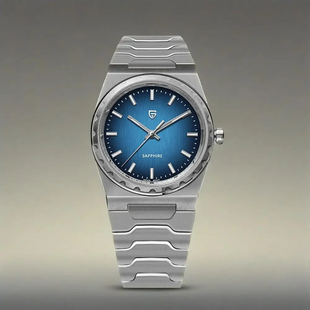 Relógio Quartzo Ultra Slim VLX Prata Azul | URBANO'S