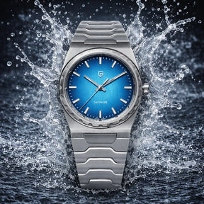 Relógio Quartzo Ultra Slim VLX Prata Azul | URBANO'S