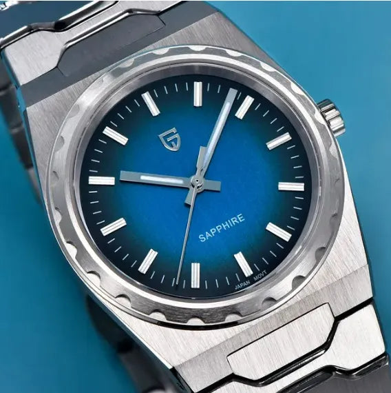 Relógio Quartzo Ultra Slim VLX Prata Azul | URBANO'S