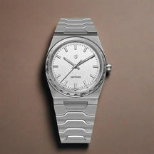 Relógio Quartzo Ultra Slim VLX Prata Branco | URBANO'S