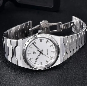 Relógio Quartzo Ultra Slim VLX Prata Branco | URBANO'S