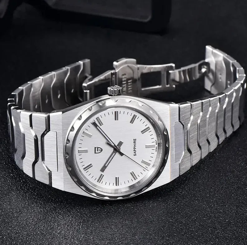 Relógio Quartzo Ultra Slim VLX Prata Branco | URBANO'S