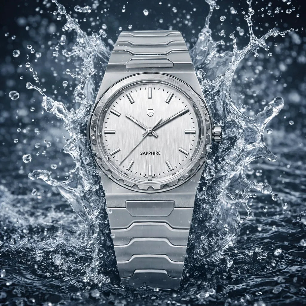 Relógio Quartzo Ultra Slim VLX Prata Branco | URBANO'S