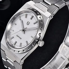 Relógio Quartzo Ultra Slim VLX Prata Branco | URBANO'S