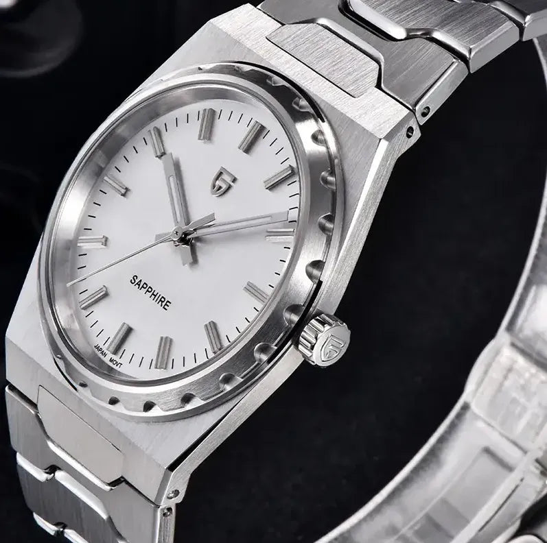 Relógio Quartzo Ultra Slim VLX Prata Branco | URBANO'S