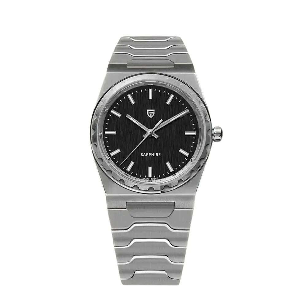 Relógio Quartzo Ultra Slim VLX Prata Preto | URBANO'S