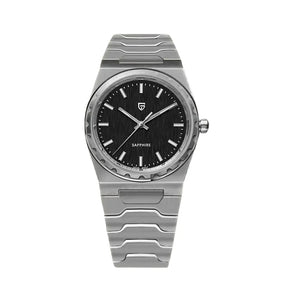 Relógio Quartzo Ultra Slim VLX Prata Preto | URBANO'S