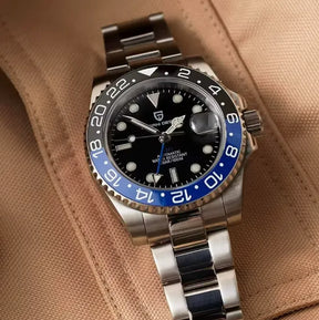 Relógio Automático Preto Azul GMT Date | URBANO'S