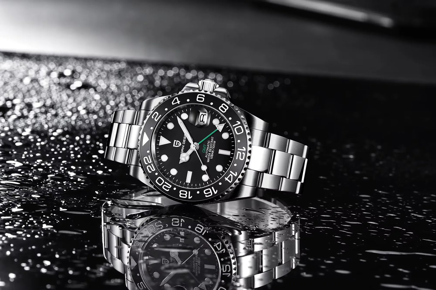 Relógio Automático Preto GMT Date | URBANO'S