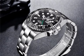 Relógio Automático Preto GMT Date | URBANO'S
