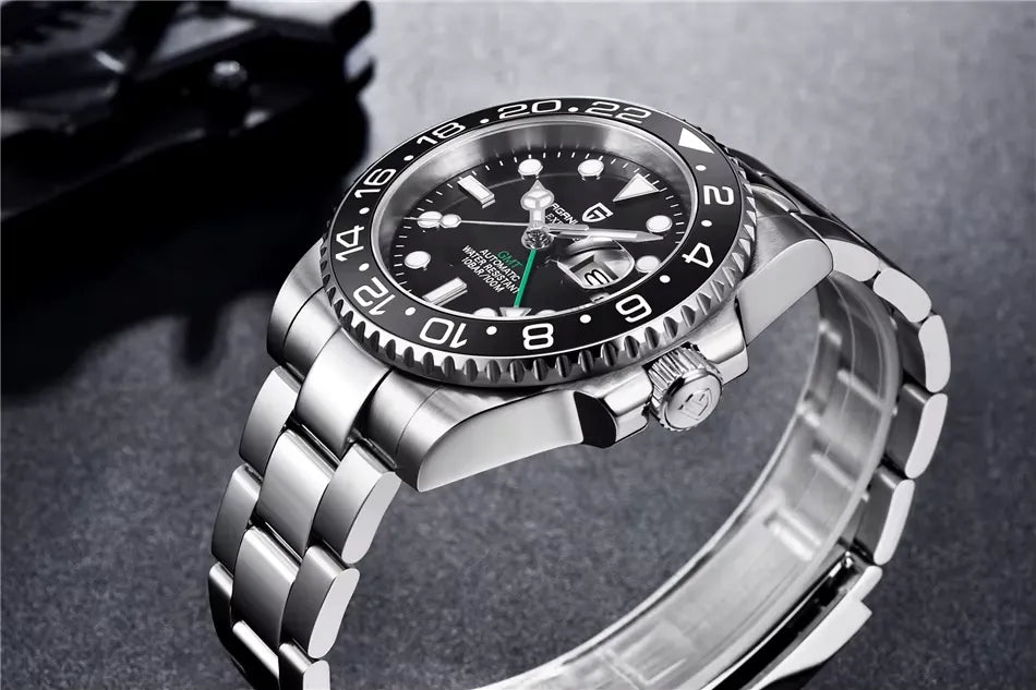 Relógio Automático Preto GMT Date | URBANO'S