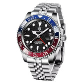 Relógio Automático Vermelho Azul GMT Date Jubilee | URBANO'S