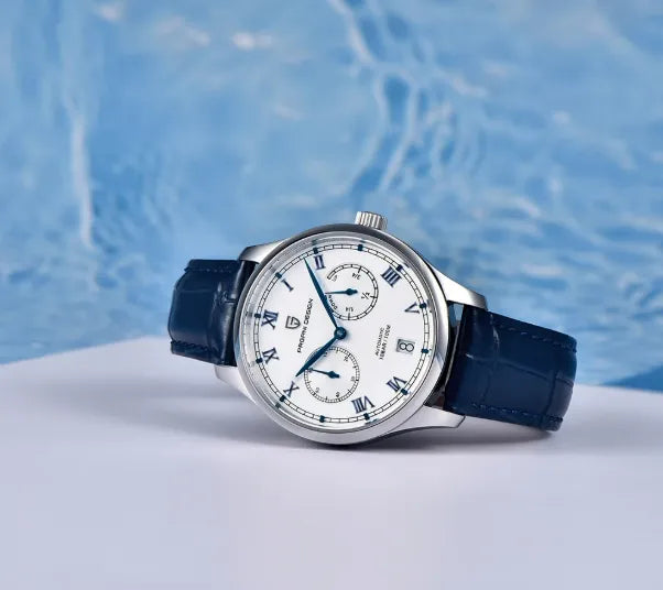 Relógio Automático Branco Azul Roman | URBANO'S