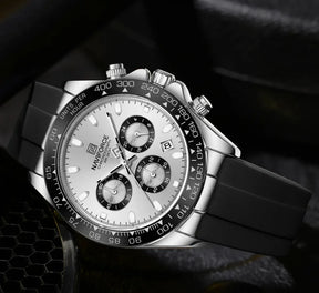 Relógio Cronógrafo Prata Daytona Sport | URBANO'S