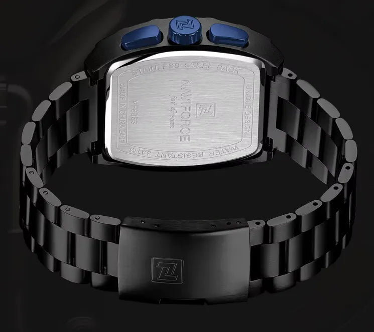 Relógio Cronógrafo Preto Azul Force King | URBANO'S