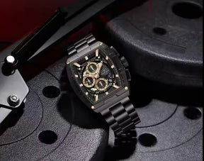Relógio Cronógrafo Preto Dourado Force King | URBANO'S